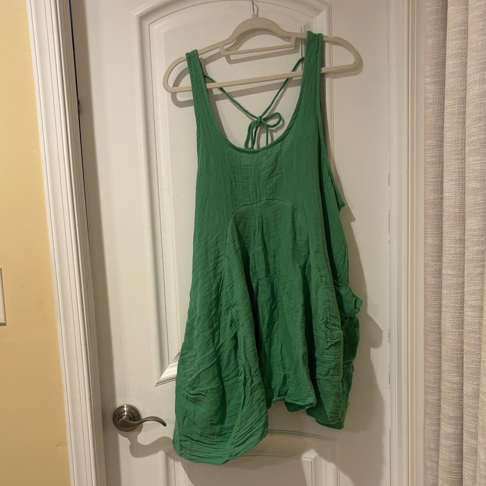 Free People Green Tank Top